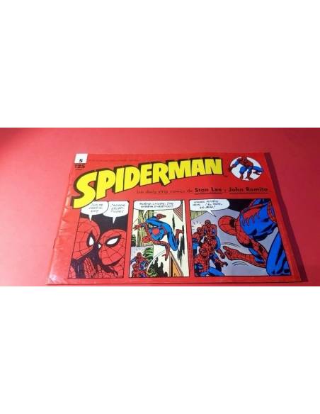 CASI EXCELENTE ESTADO SPIDERMAN 5 TIRAS DE PRENSA PLANETA