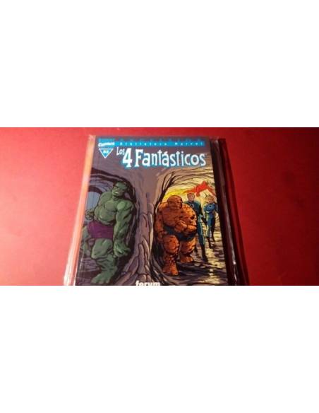 LOS 4 FANTASTICOS 02 BIBLIOTECA MARVEL EXCELENTE ESTADO EXCELSIOR FORUM