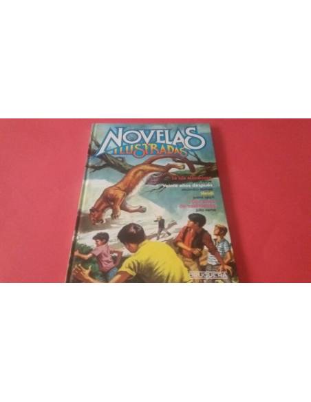 NOVELAS ILUSTRADAS 4 LA ISLA MISTERIOSA EXCELENTE ESTADO