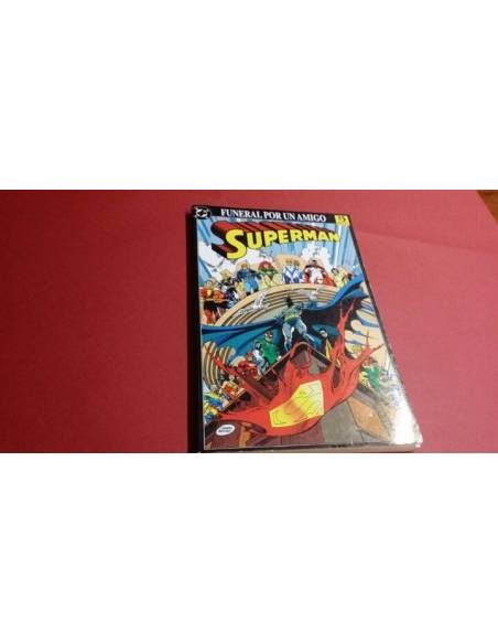 SUPERMAN FUNERAL POR UN AMIGO EXCELENTE ESTADO ZINCO