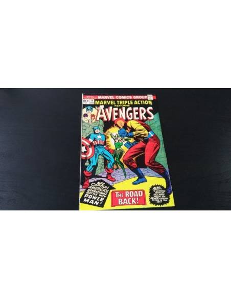 MUY BUEN ESTADO MARVEL TRIPLE ACTION THE AVENGERS 16 JANUARY 1974 MARVEL COMICS GROUP USA