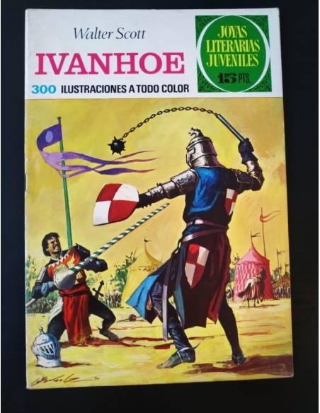 EXCELENTE ESTADO JOYAS LITERARIAS JUVENILES IVANHOE WALTER SCOTT EDITORIAL BRUGUERA