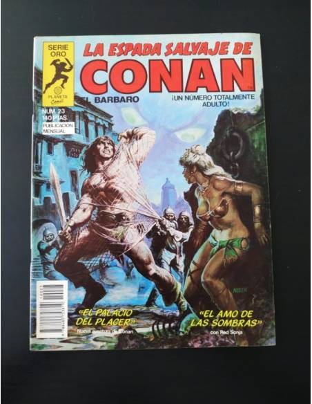 EXCELENTE ESTADO LA ESPADA SALVAJE DE CONAN 23 SERIE ORO PLANETA