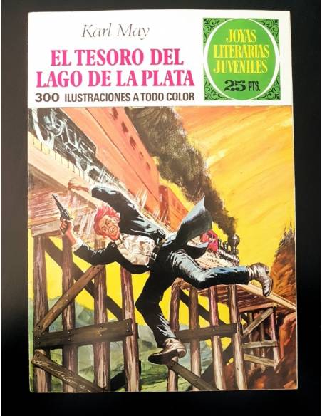 EXCELENTE ESTADO EL TESORO DEL LAGO DE LA PLATA 55 BRUGUERA JOYAS LITERARIAS