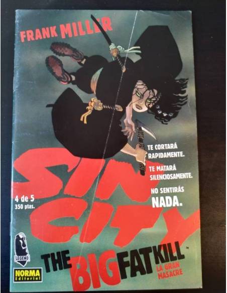 CASI EXCELENTE ESTADO SIN CITY LA GRAN MASACRE 4 NORMA EDITORIAL FRANK MILLER