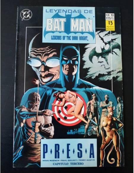 CASI EXCELENTE ESTADO LEYENDAS DE BATMAN 13 PRESA CAPITULO TERCERO ZINCO