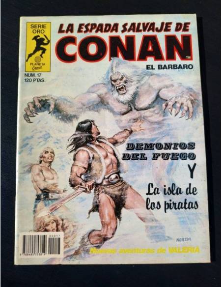 EXCELENTE ESTADO LA ESPADA SALVAJE DE CONAN 17 SERIE ORO PLANETA