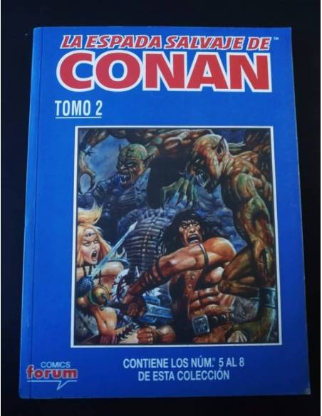 CASI EXCELENTE ESTADO LA ESPADA SALVAJE DE CONAN 2 FORUM RETAPADO 5 AL 8