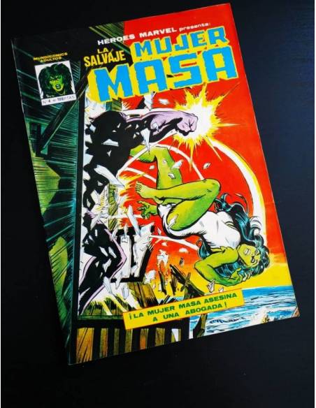 EXCELENTE ESTADO HEROES MARVEL 4 VERTICE LA SALVAJE MUJER MASA