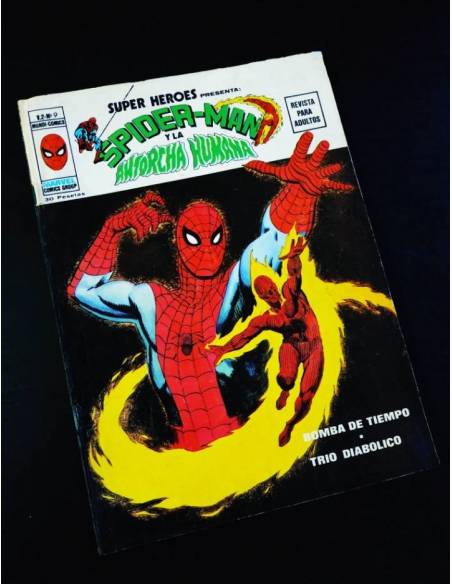 MUY BUEN ESTADO PERO TIENE LAS PRIMERAS VIÑETAS PINTADAS SUPER HEROES 9 VERTICE VOL II