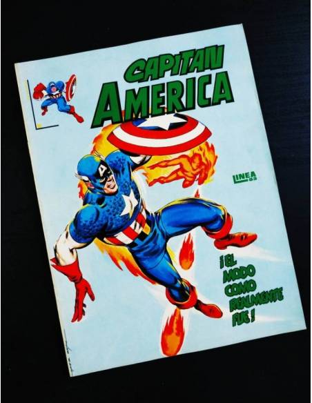 EXCELENTE ESTADO CAPITAN AMERICA 2 VERTICE LINEA SURCO