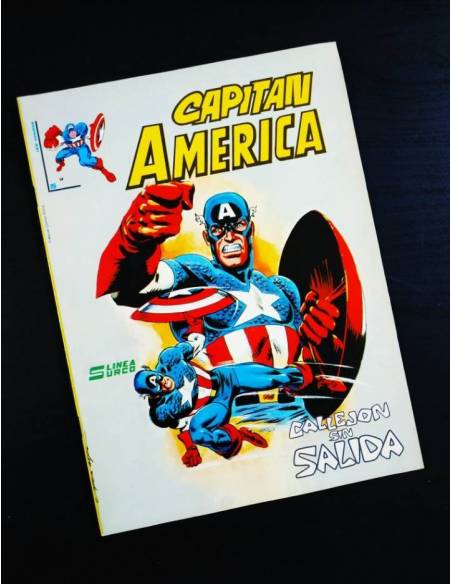 EXCELENTE ESTADO CAPITAN AMERICA 5 VERTICE LINEA SURCO