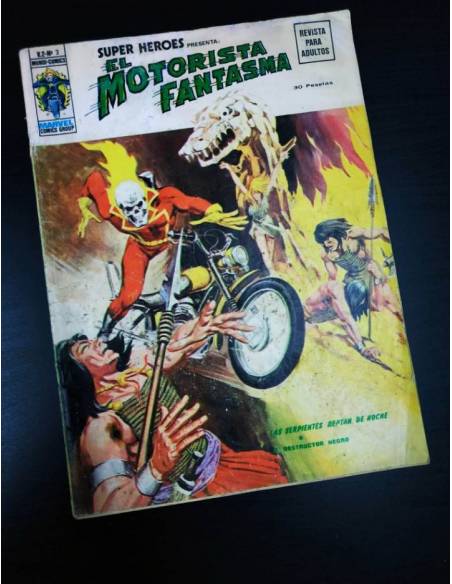 BUEN ESTADO SUPER HEROES 3 MOTORISTA FANTASMA VERTICE VOL II