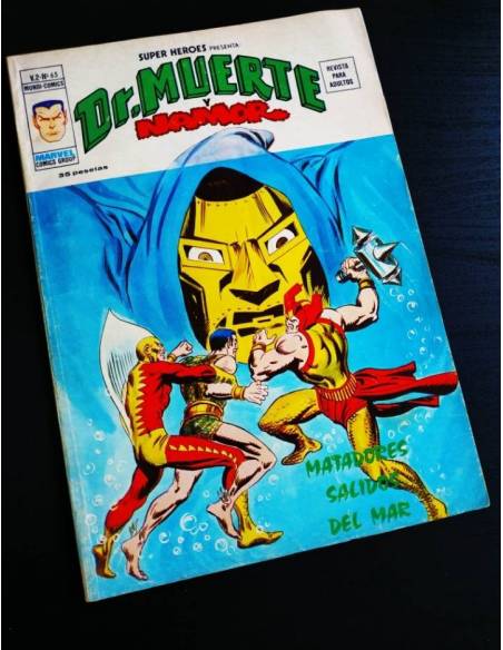 MUY BUEN ESTADO SUPER HEROES 65 VERTICE VOL II DR.MUERTE NAMOR