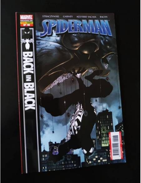 DE KIOSCO SPIDERMAN 16 BLACK IN BLACK PANINI COMICS
