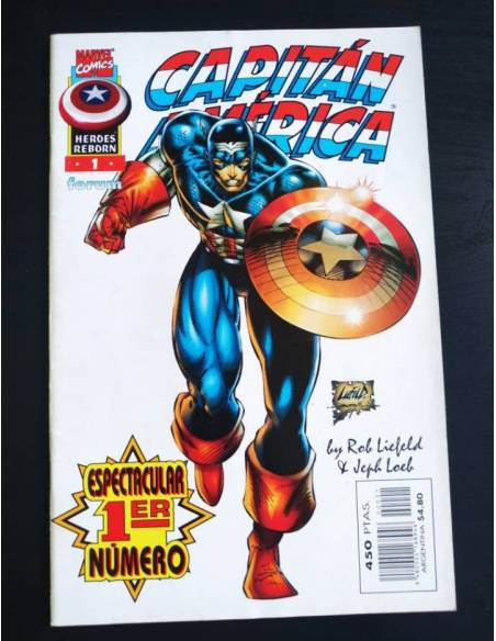 EXCELENTE ESTADO HEROES REBORN CAPITAN AMERICA 1 FORUM