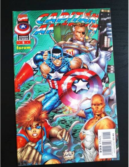 EXCELENTE ESTADO HEROES REBORN CAPITAN AMERICA 5 FORUM