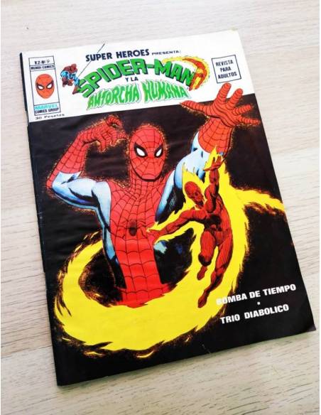 SUPER HEROES 9 VOL II VERTICE MUY NUEVO PERO TIENE SIGNO DE HUMEDAD