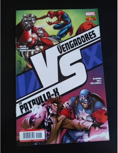 EXCELENTE ESTADO LOS VENGADORES VS LA PATRULLA X 2 PANINI COMICS