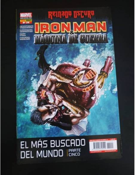 EXCELENTE ESTADO IRON MAN Y MAQUINA DE GUERRA 24 PANINI COMICS