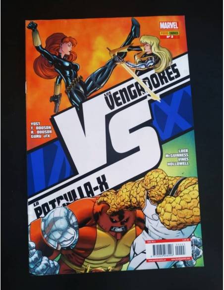 CASI EXCELENTE ESTADO LOS VENGADORES VS PATRULLA X 3 PANINI COMICS
