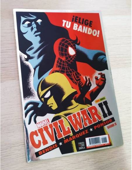 DE KIOSCO CIVIL WAR II 5 CUBIERTA DE CHO Y DAVILA PANINI COMICS