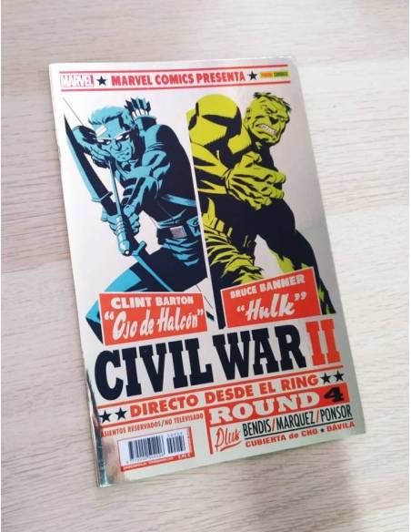DE KIOSCO CIVIL WAR II 4 CUBIERTA DE CHO Y DAVILA PANINI COMICS