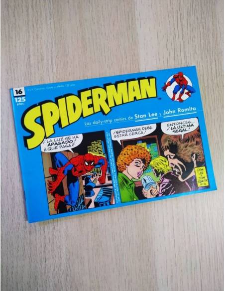 EXCELENTE ESTADO SPIDERMAN 16 TIRAS DE PRENSA FORUM JOHN ROMITA Y STAN LEE