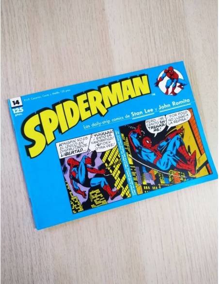 EXCELENTE ESTADO SPIDERMAN 14 TIRAS DE PRENSA FORUM JOHN ROMITA Y STAN LEE