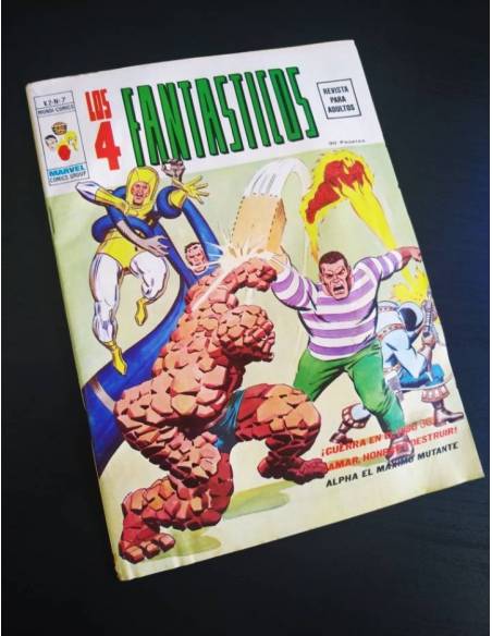 LOS 4 FANTASTICOS 7 VOL II VERTICE EXCELENTE ESTADO CON SIGNOS DE HUMEDAD