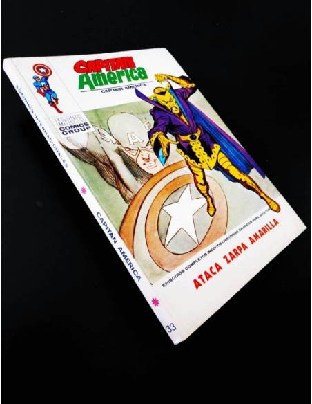 CAPITÁN AMÉRICA 33 DE KIOSCO PERO TIENE DEFECTO EN EL CANTO VER FOTO VERTICE TACO