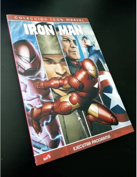 CASI EXCELENTE ESTADO IRON MAN EJECUTAR PROGRAMA COLECCION 100% MARVEL TOMO PANINI