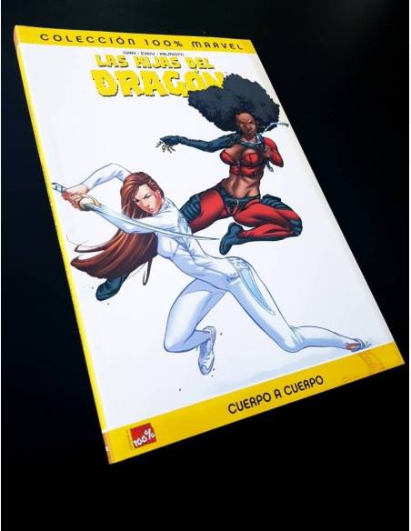 DE KIOSCO LAS HIJAS DEL DRAGON CUERPO A CUERPO COLECCION 100% MARVEL TOMO PANINI