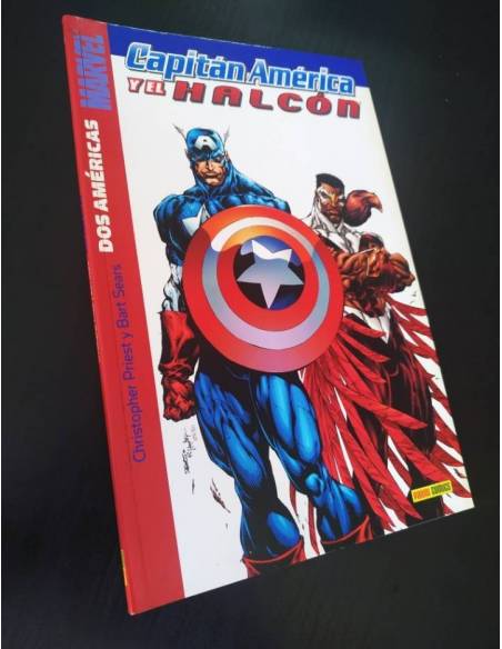 EXCELENTE ESTADO CAPITAN AMERICA Y EL HALCON DOS AMERICAS PANINI