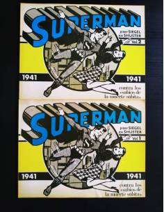 CASI EXCELENTE ESTADO SUPERMAN 1941 VOL.1 VOL.2 CONTRA...