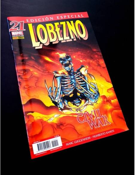 CASI EXCELENTE ESTADO LOBEZNO 21 EDICION ESPECIAL PANINI