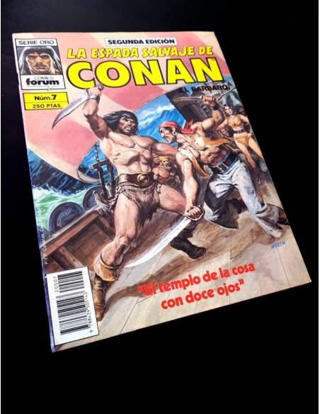 CASI EXCELENTE ESTADO LA ESPADA SALVAJE DE CONAN 7 SERIE ORO SEGUNDA EDICION FORUM