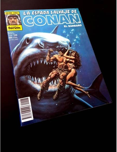 EXCELENTE ESTADO LA ESPADA SALVAJE DE CONAN 128 SERIE ORO FORUM