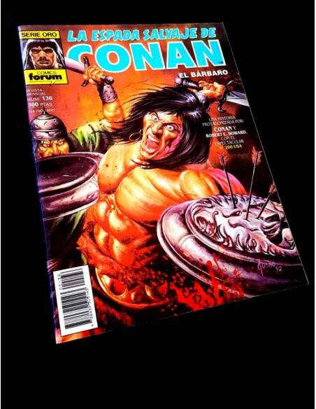 EXCELENTE ESTADO LA ESPADA SALVAJE DE CONAN 136 SERIE ORO FORUM