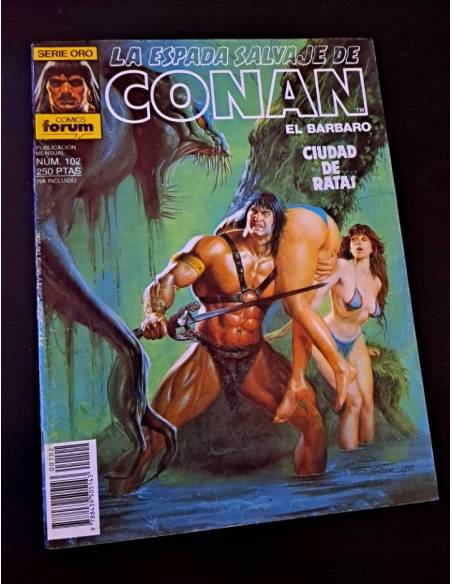 MUY BUEN ESTADO LA ESPADA SALVAJE DE CONAN 102 SERIE ORO FORUM