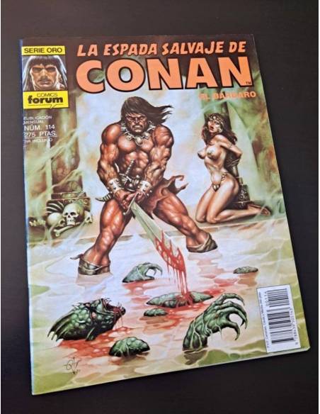 EXCELENTE ESTADO LA ESPADA SALVAJE DE CONAN 114 SERIE ORO FORUM