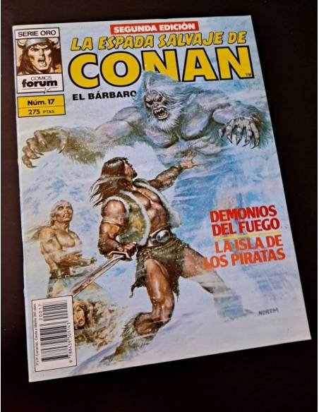 CASI EXCELENTE ESTADO LA ESPADA SALVAJE DE CONAN 17 SERIE ORO FORUM