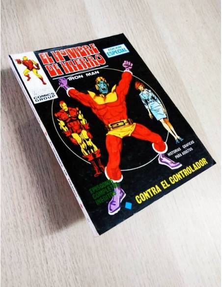 EL HOMBRE DE HIERRO 5 TACO VERTICE DE KIOSCO PERO TIENE MARCA DE CUERDA EN EL CANTO