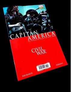 CASI EXCELENTE ESTADO CAPITAN AMERICA 22 CIVIL WAR PANINI