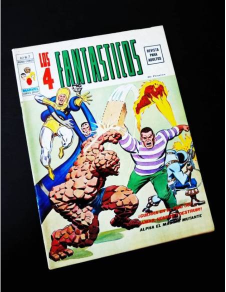 LOS 4 FANTASTICOS 37 FALTA PAPEL CONTRAPORTADA VOL II VERTICE