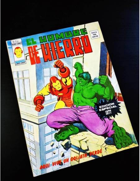 CASI EXCELENTE ESTADO EL HOMBRE DE HIERRO 1977 ESDICION ESPECIAL VERTICE