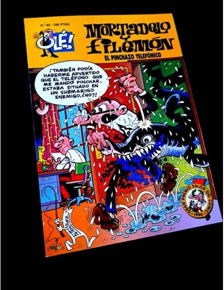 EXCELENTE ESTADO 2° SEGUNDA EDICION MORTADELO Y FILEMON 82 EL PINCHAZO TELEFONICO EDICIONES B OLE