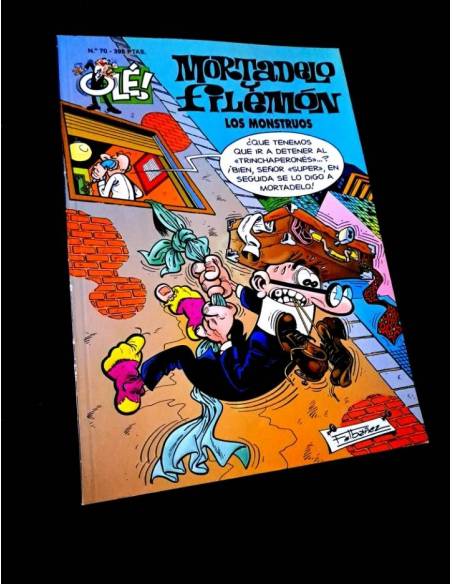 EXCELENTE ESTADO 2° SEGUNDA EDICION MORTADELO Y FILEMON 70 LOS MONSTRUOS EDICIONES B OLE