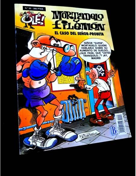 EXCELENTE ESTADO 2° SEGUNDA EDICION MORTADELO Y FILEMON 35 EL CASO DEL SEÑOR-PROBETA EDICIONES B OLE