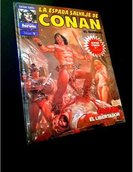 CASI EXCELENTE ESTADO LA ESPADA SALVAJE DE CONAN 1 SUPER CONAN SEGUNDA EDICION FORUM